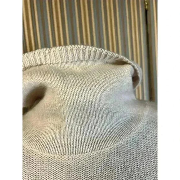 magaschoni  Sweater Cream Grayish Blue Gradient Pattern cashmere large - Picture 4 of 7